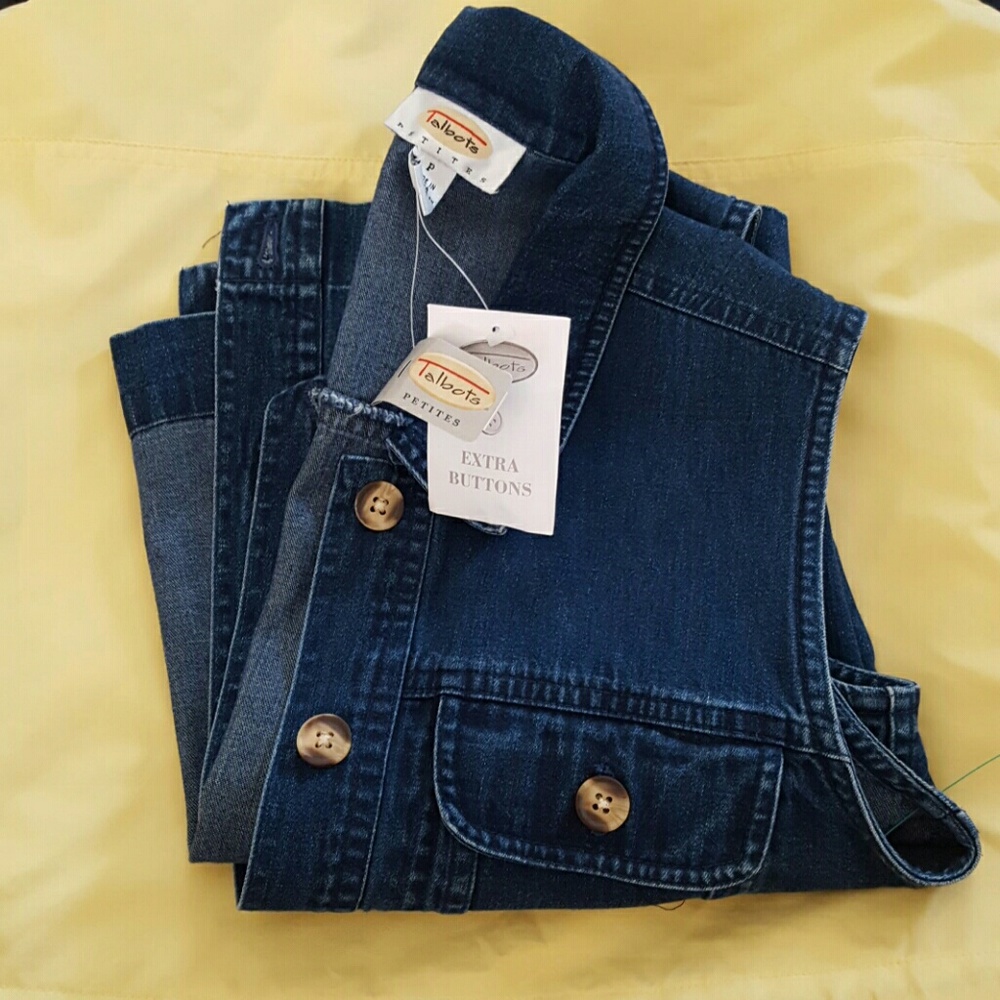 Talbots Jean vest