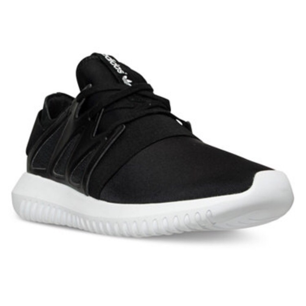 Black Adidas Tubular shoes