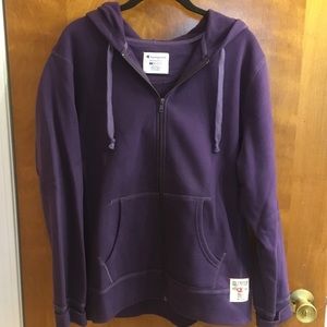 Authentic Champion Purple Hoodie Sweatshirt