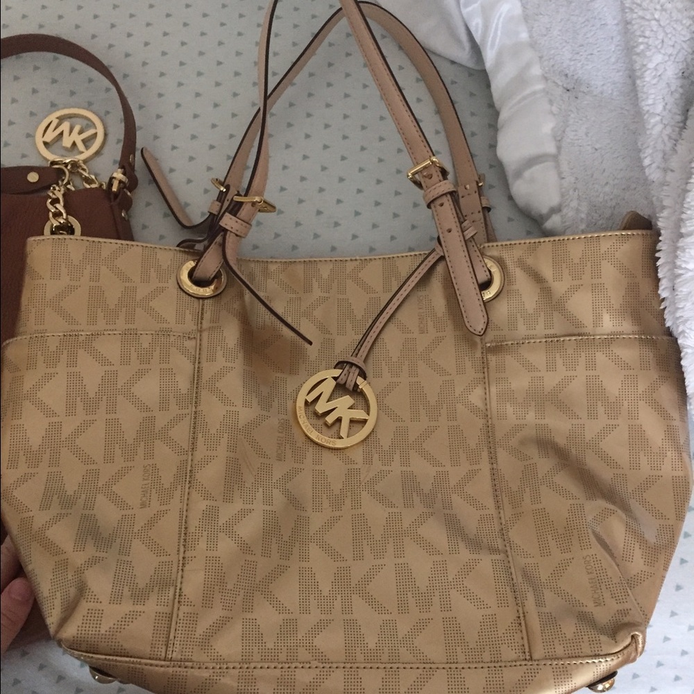 Gold MK purse