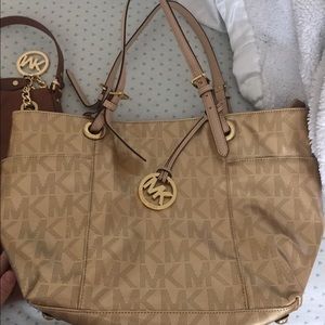 Gold MK purse