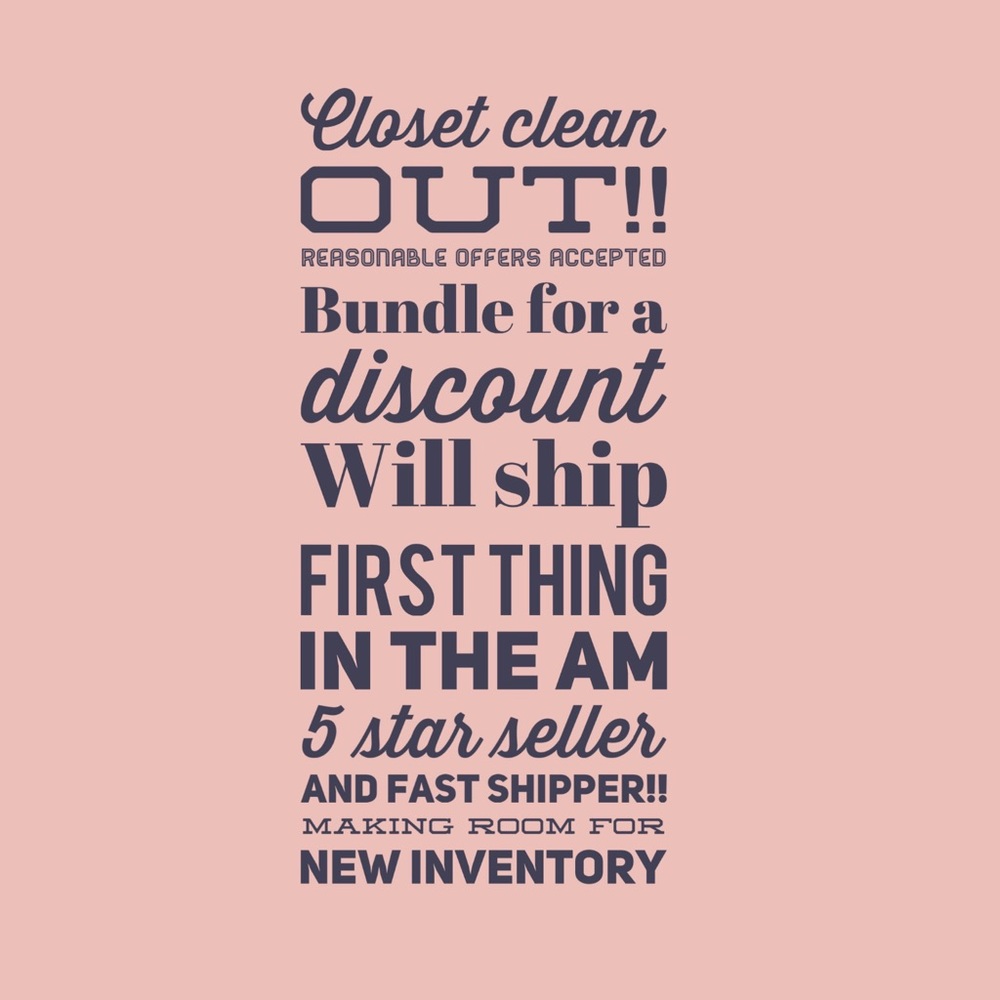 Closet clean out!! Bundle for extra savings ☺️