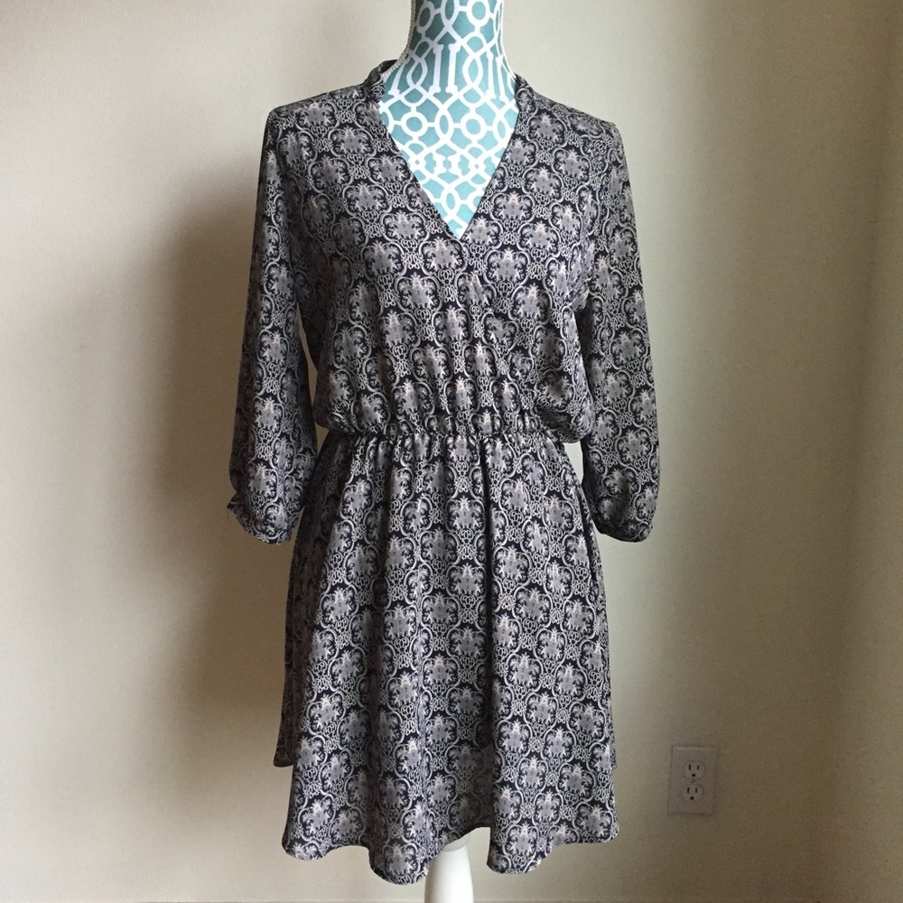 Nordstrom Lush Long Sleeved Skater Dress