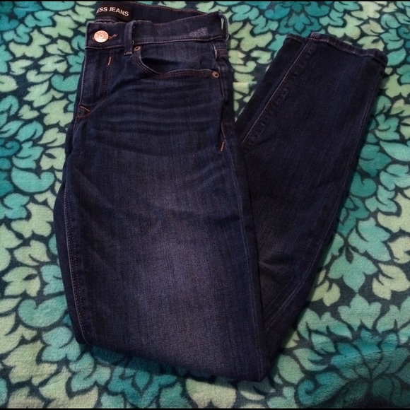 dark wash super skinny jeans - Picture 3 of 3