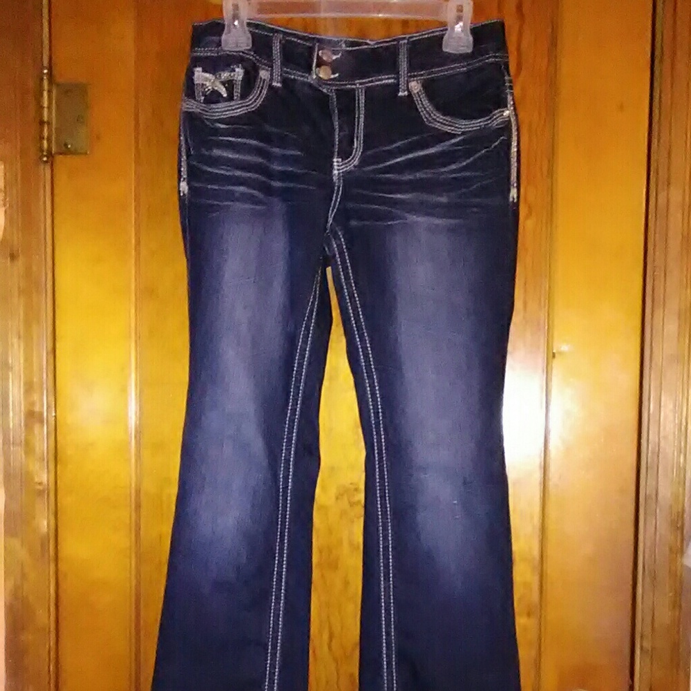 Amethyst Dark Wash boot cut jeans