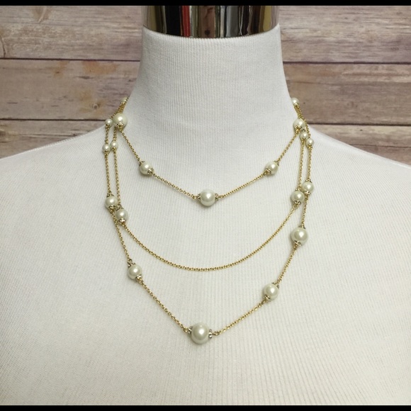kate spade Jewelry - KATE SPADE Pearls of Wisdom
3 Strand Necklace
