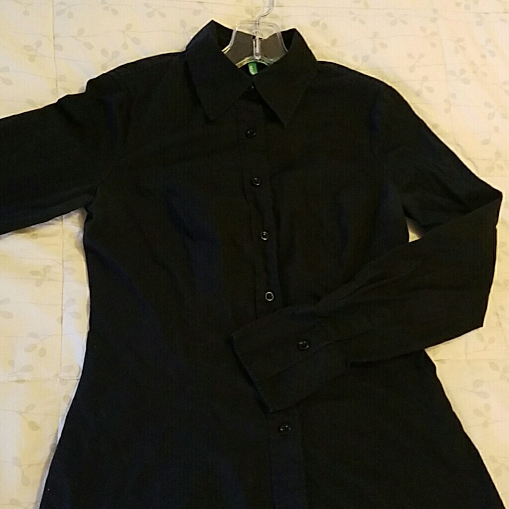 Benetton Colored Button Down Blouse - image 2