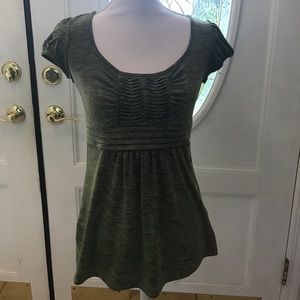 Speechless Green Cute Juniors Top, Size M