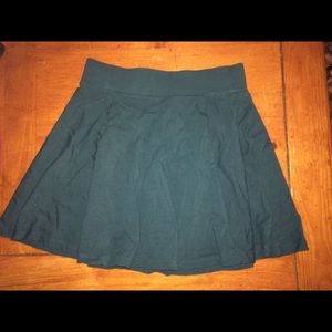 Blue/Green Forever21 Skater Skirt