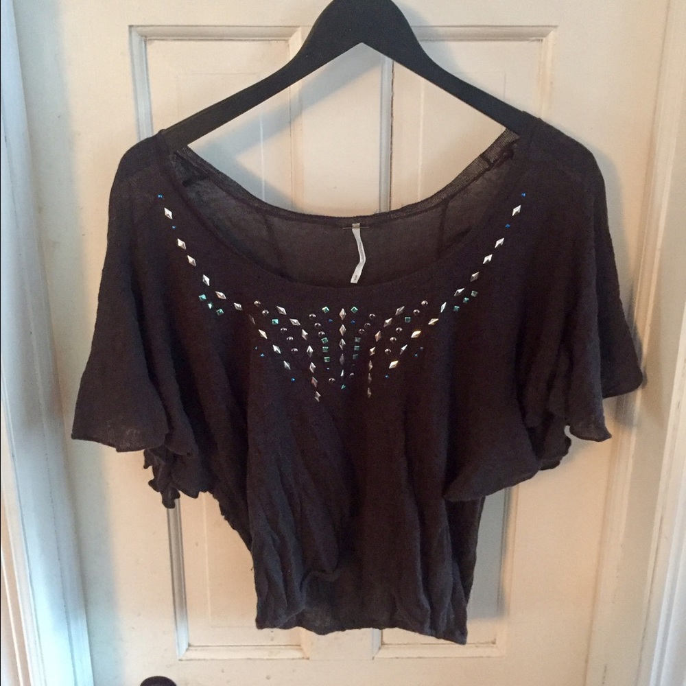 Free People Embellished Sweater