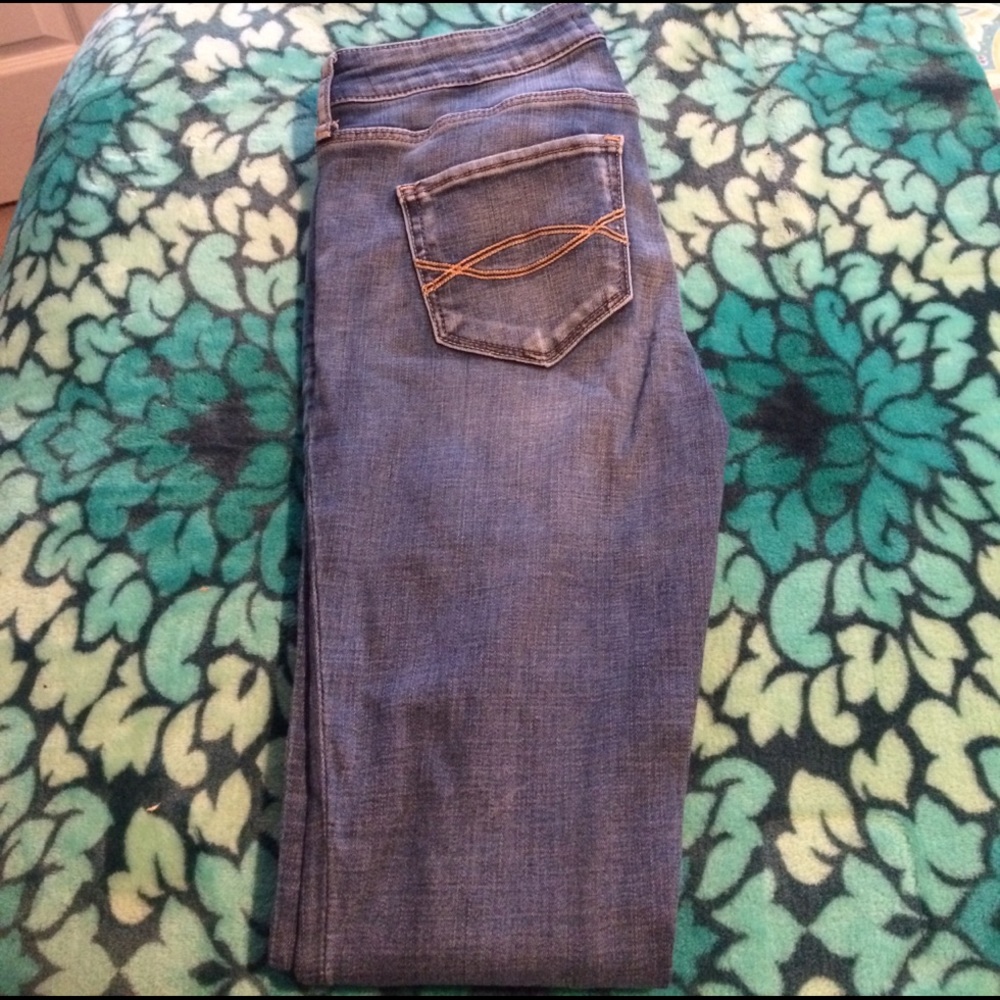 medium wash super skinny jeans