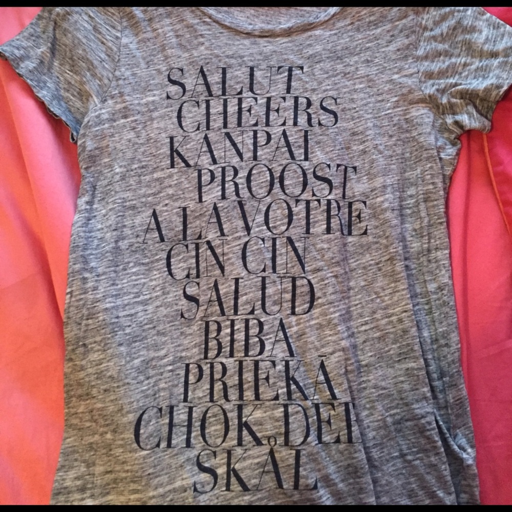 J. Crew grey tee size M