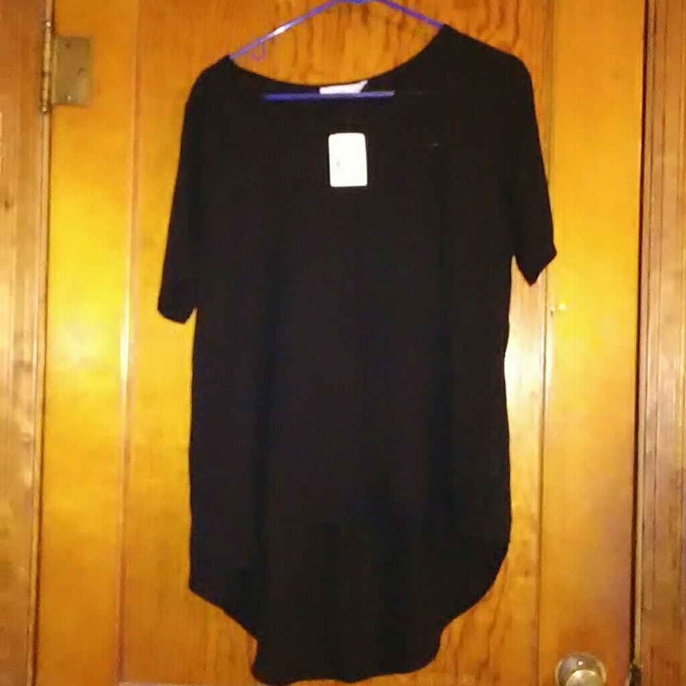 Black sheer dress top