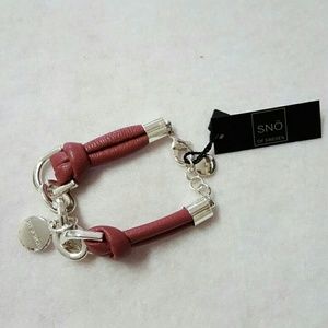 SNO Sweden Chain Bracelet Old Pink-NWT