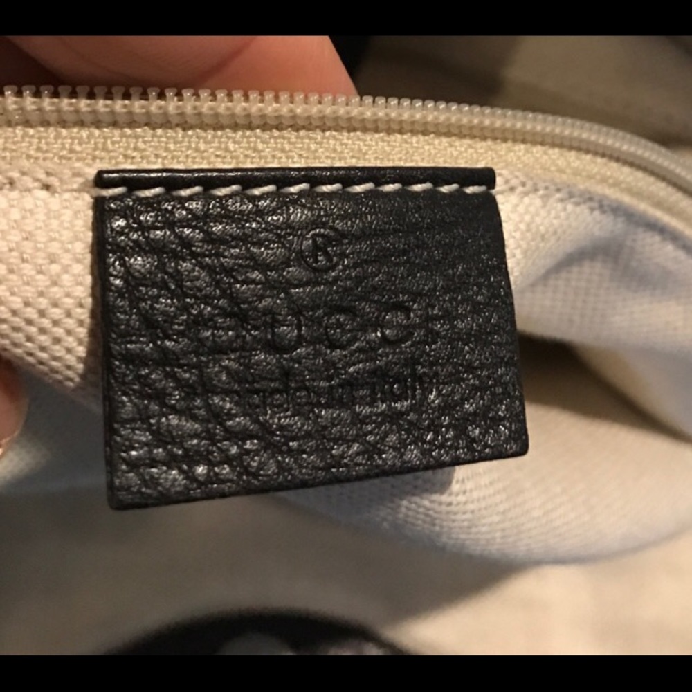 Authentic Gucci SUKEY black leather tote bag - Picture 2 of 5