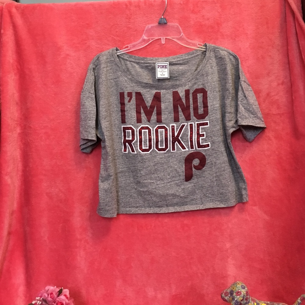 NWOT PINK Victoria Secret phillies crop top