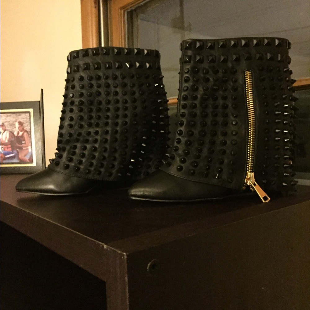 Studded Ankle Boots.