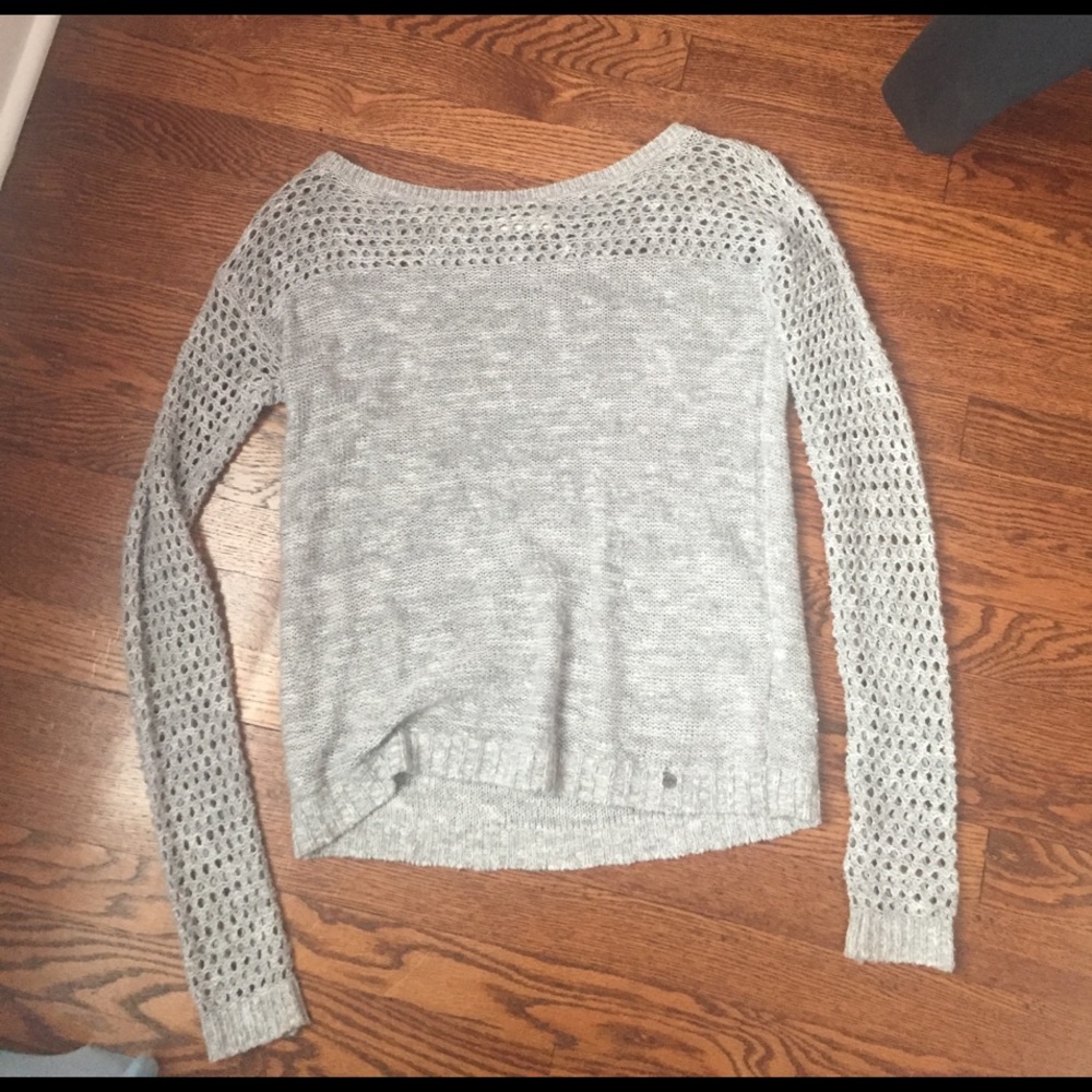 Grey knitted sweater