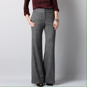 Ann Taylor LOFT Gray Wool Kate Trouser 6T