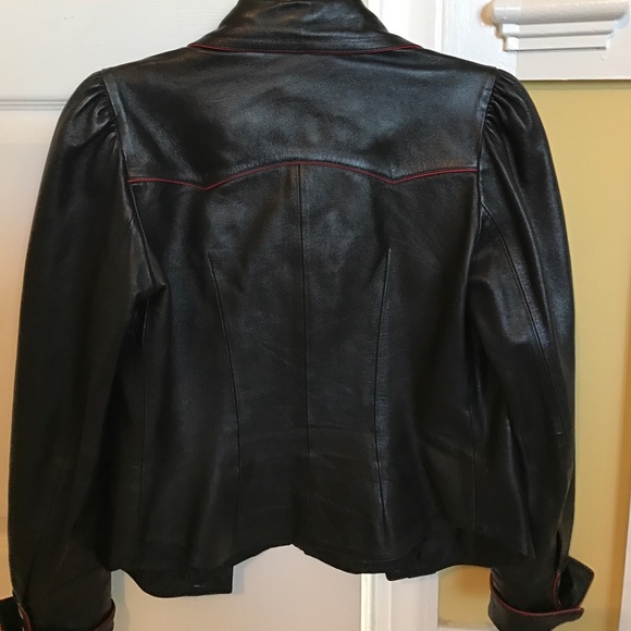 πItaliano soft black red piping faux - Picture 4 of 4