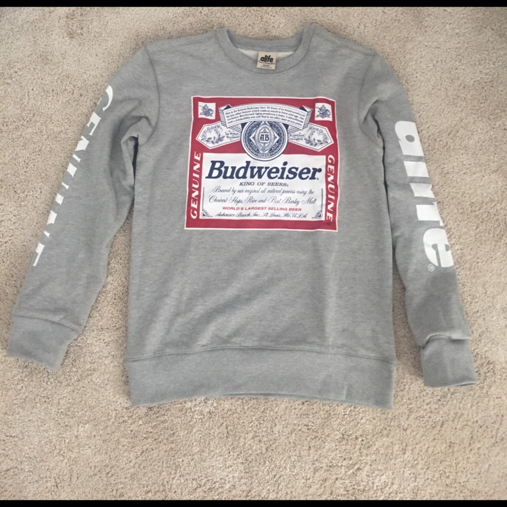Budweiser alife sweatshirt. Size medium