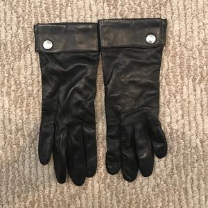 Coach leather gloves