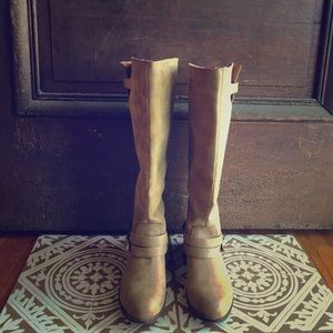 Madden Girl Brown Faux Leather Boots