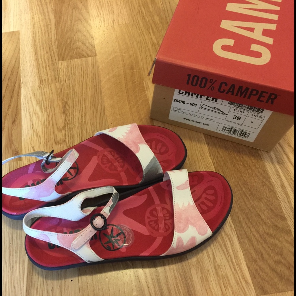 Brand new in box. Camper sandals size 9