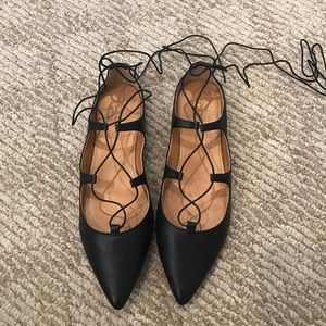 BRAND NEW J Crew lace up flats