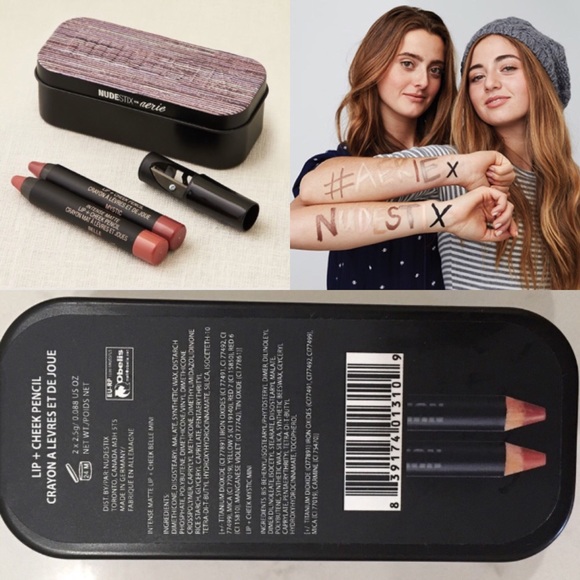 nudestix Other - NEW NUDESTIX LIP & CHEEK PENCIL SET W/ SHARPENER
