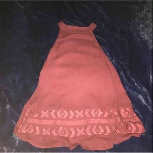 maroon crinkle chiffon top