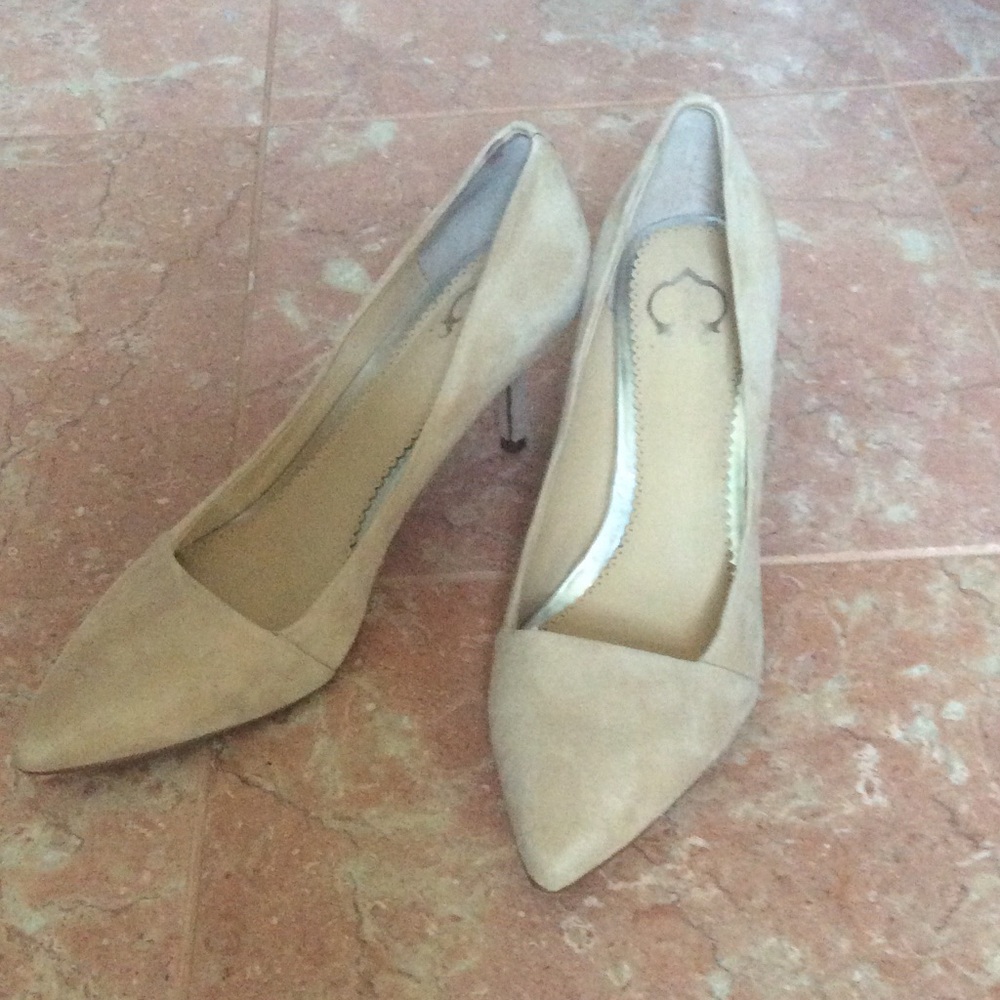 C Wonder Ivory Suede Pumps