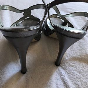 Calvin Klein Shoes - Calvin Klein silver straps heels. Calvin Klein Shoes - Calvin Klein silver straps heels.