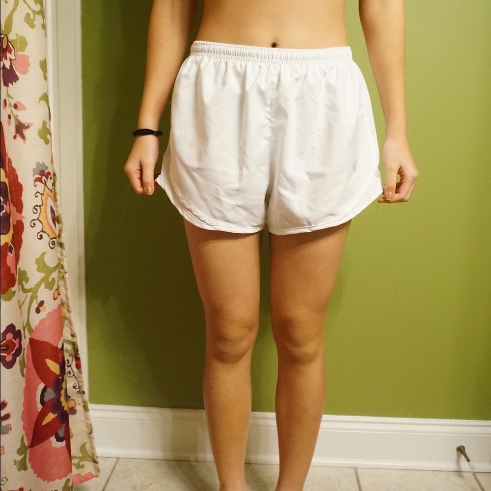 White sport shorts