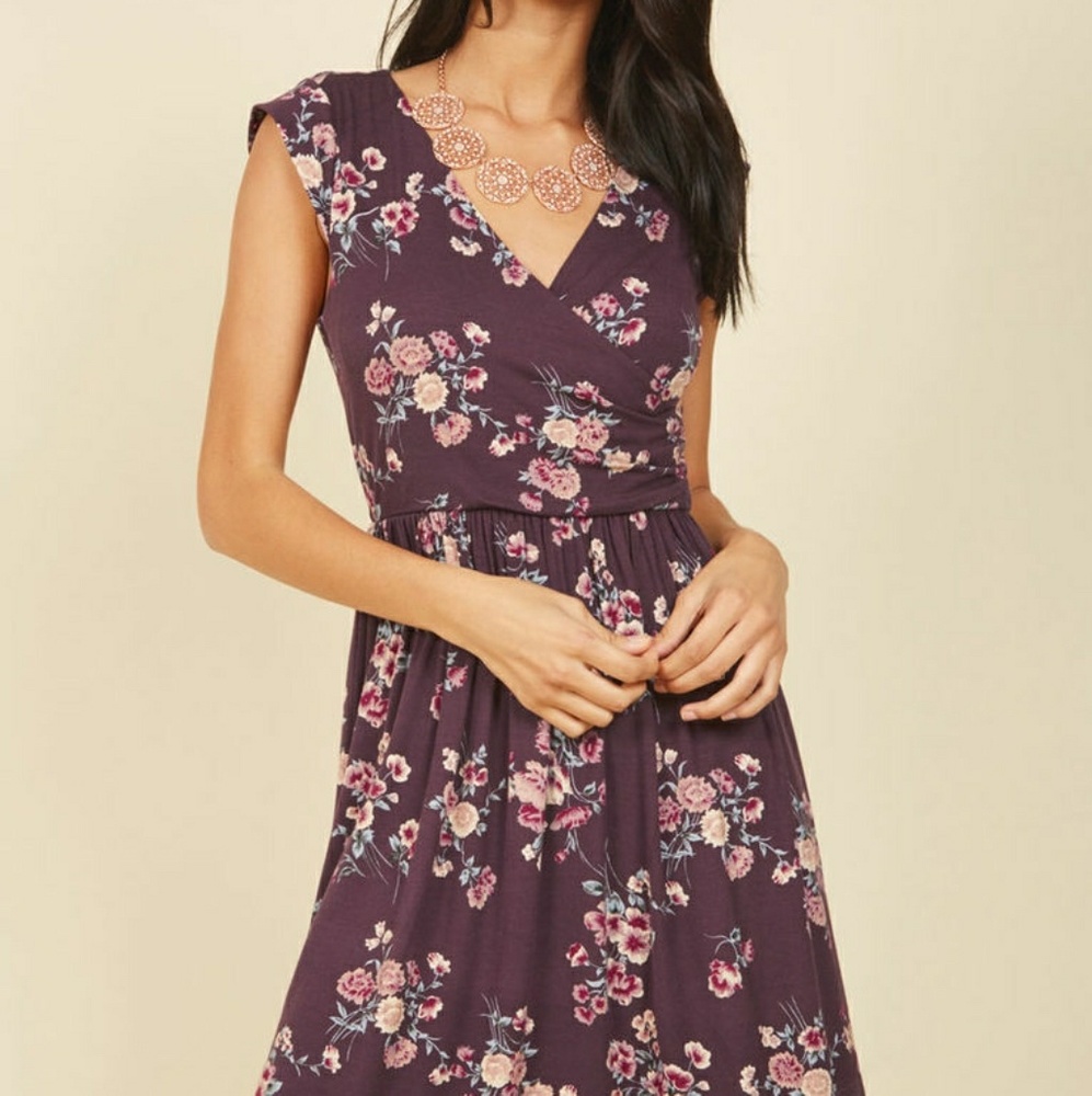 Modcloth Breezier Said Than Done Floral Dress