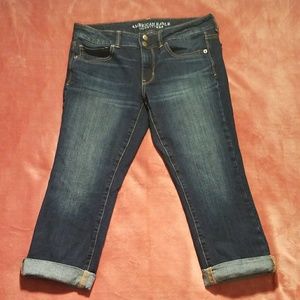 American Eagle artist crop jeans