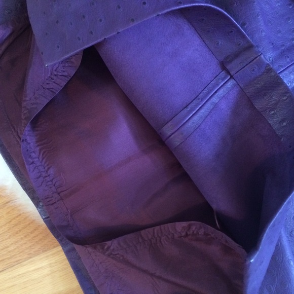 💜 Neto Ostrich Leather Skirt - Picture 2 of 6