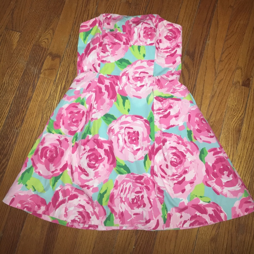 Lilly Pulitzer First Impressions Strapless Dress