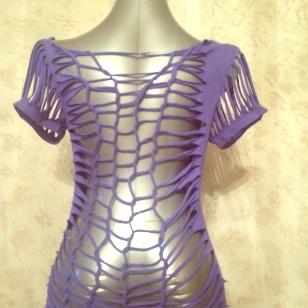 Sexy beach swim coverup - Tee Shirt weaved and cut