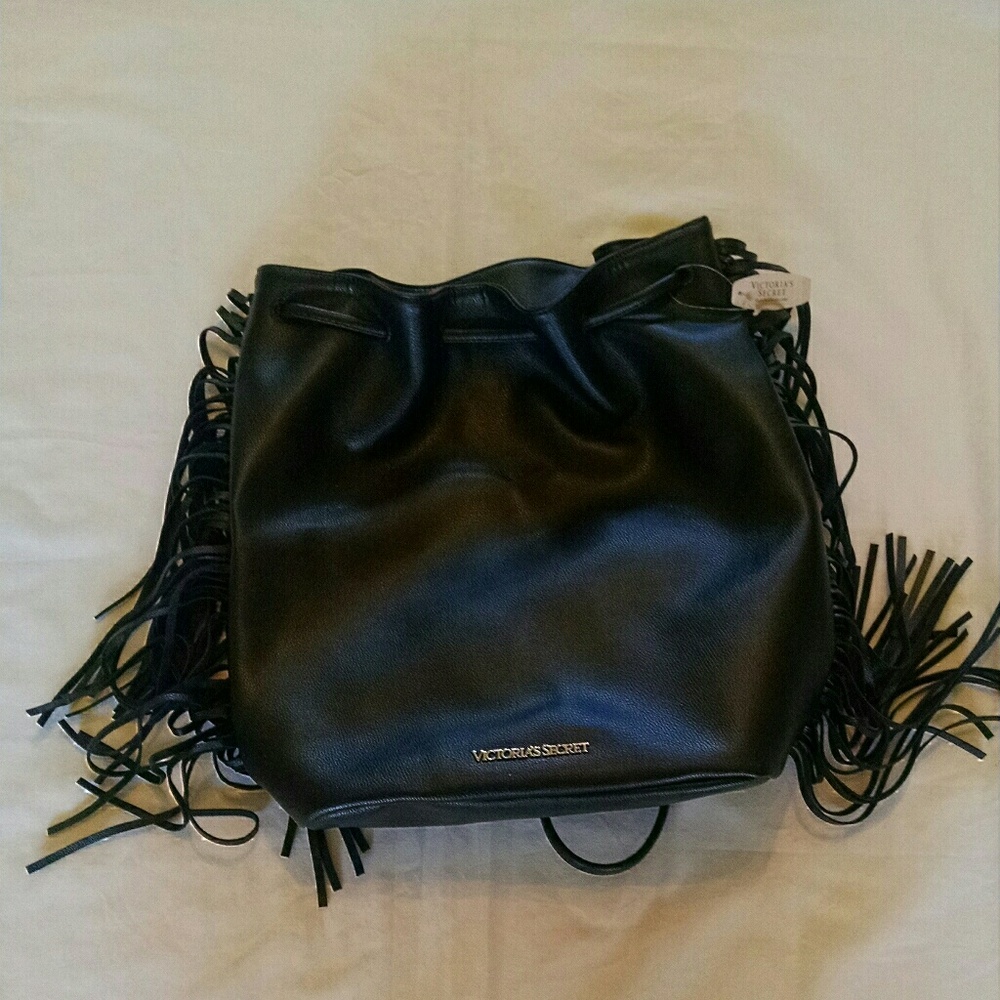 Victoria's Secret Black Backpack Bag NWT
