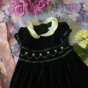 🌹🌱🌹Charter Club beautiful black velvet dress!