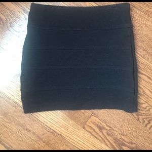 black bandage skirt