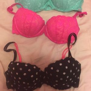 3 Push Up Date Bras