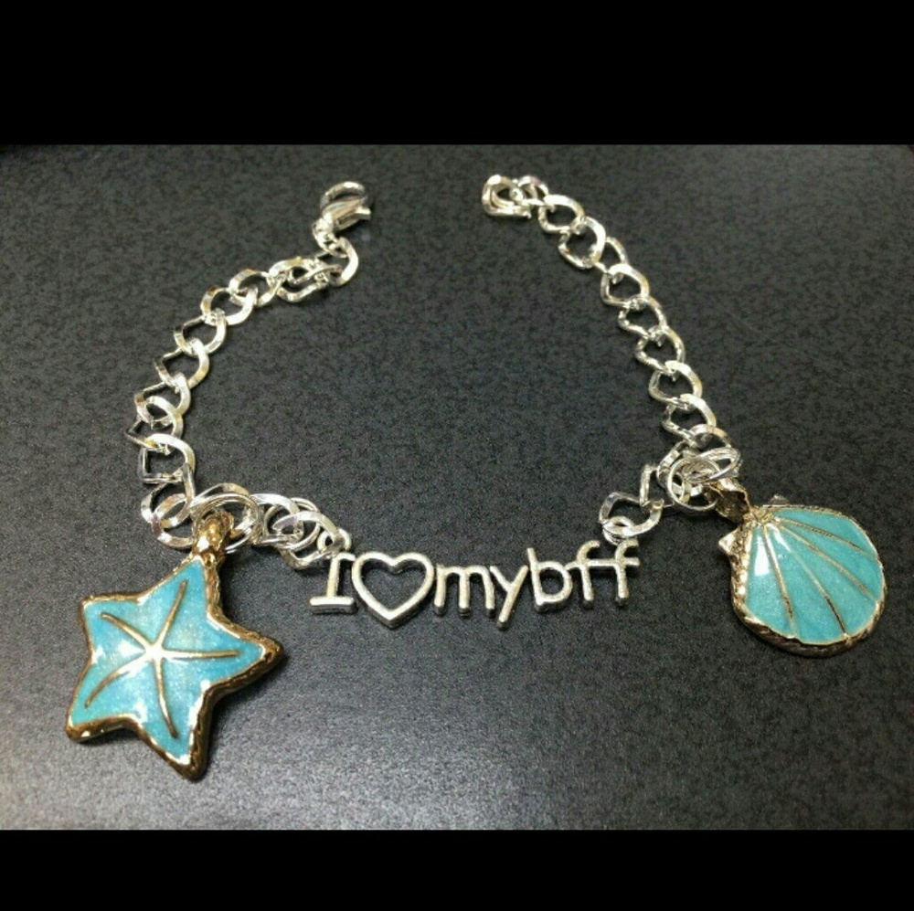 🐚🌟HANDCRAFTED STARFISH SEA SHELL TIBETAN SILVER BRACELET 🌟