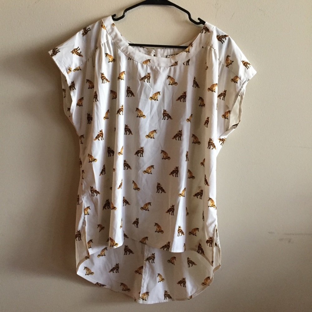 Cute fox blouse
