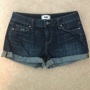 Paige jean shorts size waist 28