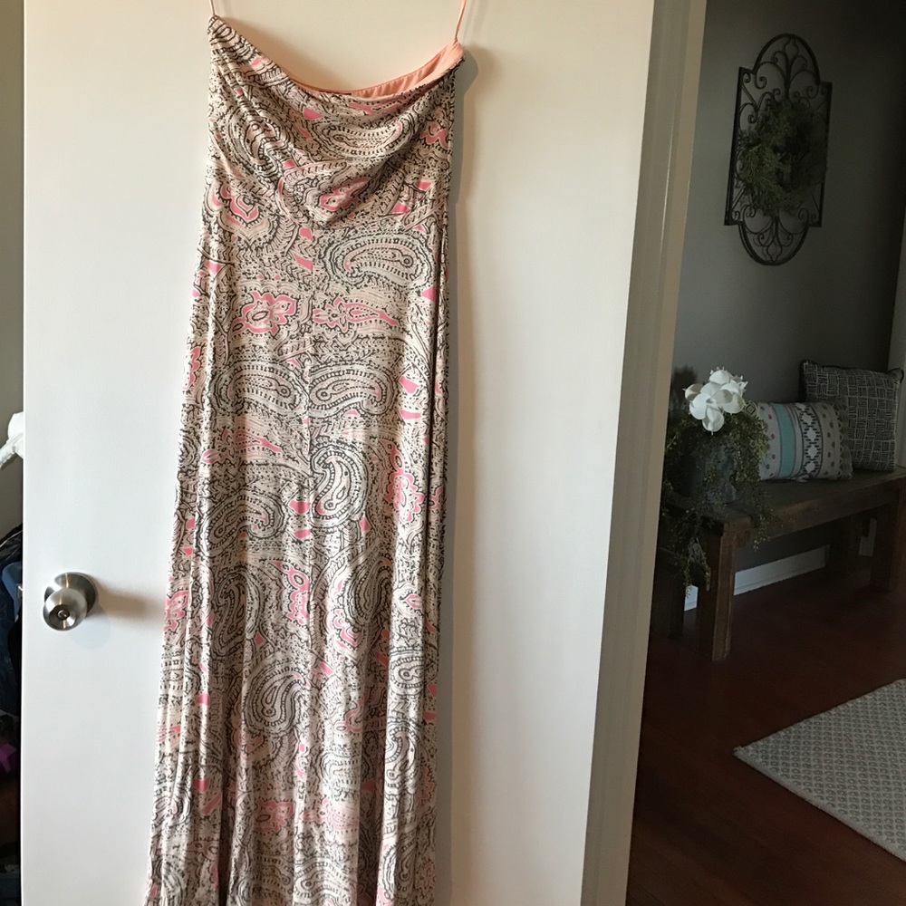 Peach Pink strapless Maxi from the Limited