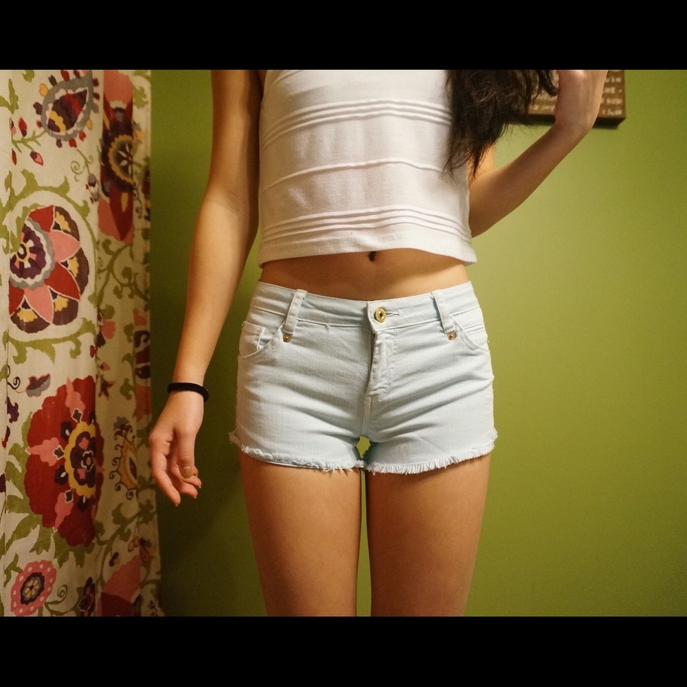 Light blue shorts