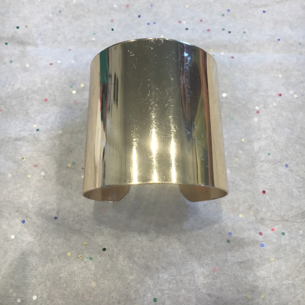 A gold bracelet