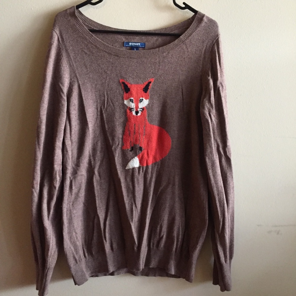 Brown Sweater with Fox